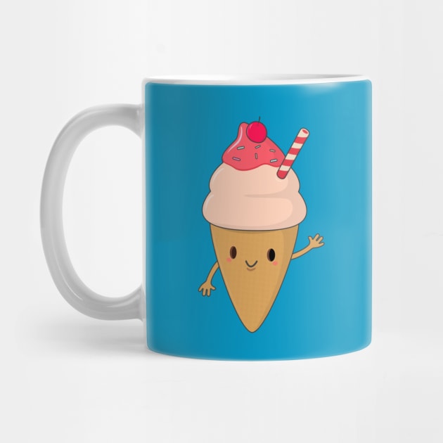 Kawaii Ice Cream T-Shirt by happinessinatee